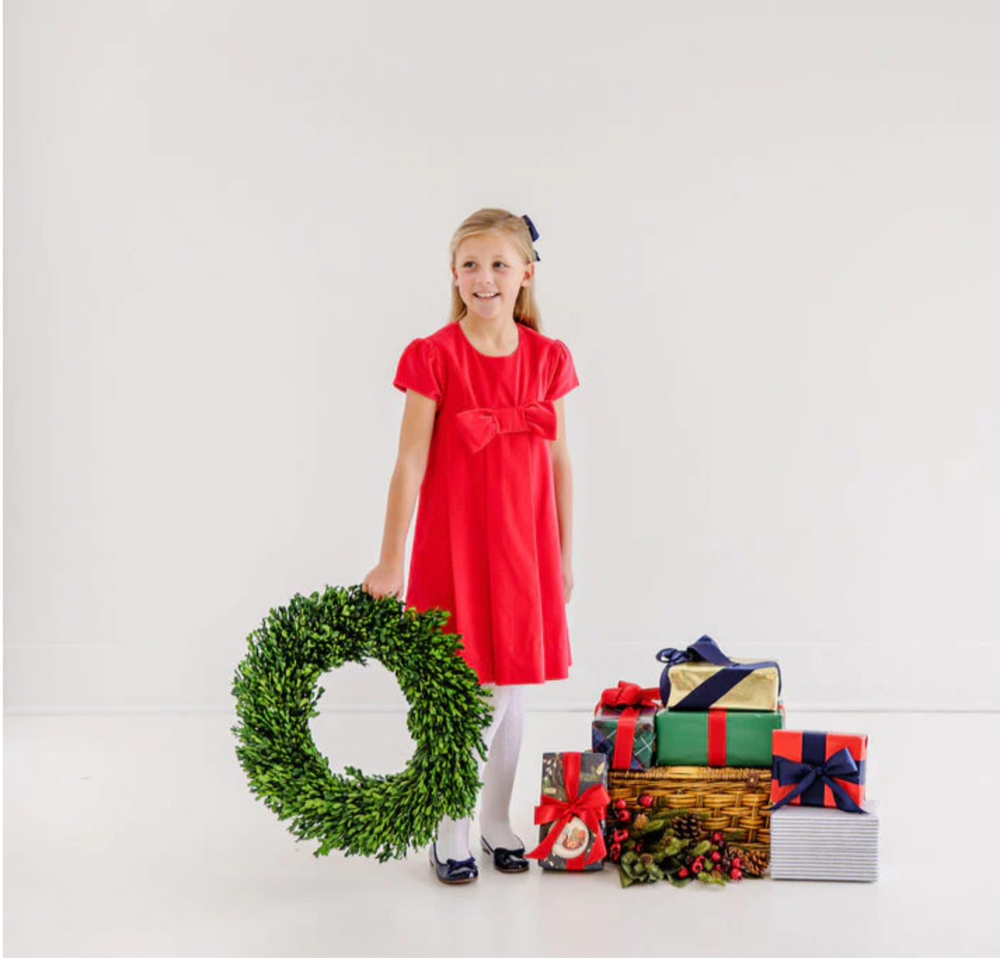 Darcy Dress in Richmond Red Velvet